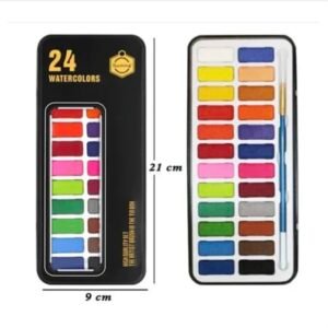 Keep Smiling Watercolors Cake Paint 24 Color Box